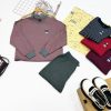 Set Đồ Nữ Thu Đông, Bộ Đồ Nữ Nỉ Mặc Nhà - Bộ nỉ nữ áo kẻ thêu gấu