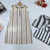 Váy linen nữ sát nách cổ đức