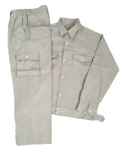 Quần Áo Bảo Hộ Kaki Hàn Quốc Màu Ghi