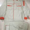 Quần Áo Bảo Hộ Lao Động Màu Ghi Phối Cam